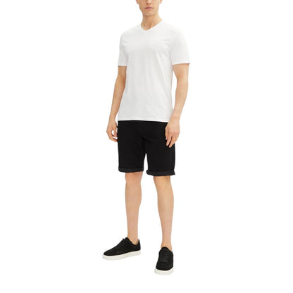 Calvin Klein Jeans Black Cotton Bermuda Shorts Calvin Klein Jeans