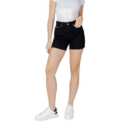 Calvin Klein Jeans Black Cotton Shorts Calvin Klein Jeans