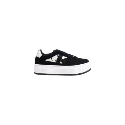 Calvin Klein Jeans Black Leather Platform Sneakers Calvin Klein Jeans