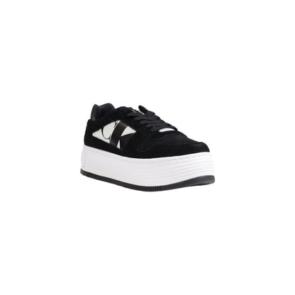 Calvin Klein Jeans Black Leather Platform Sneakers Calvin Klein Jeans