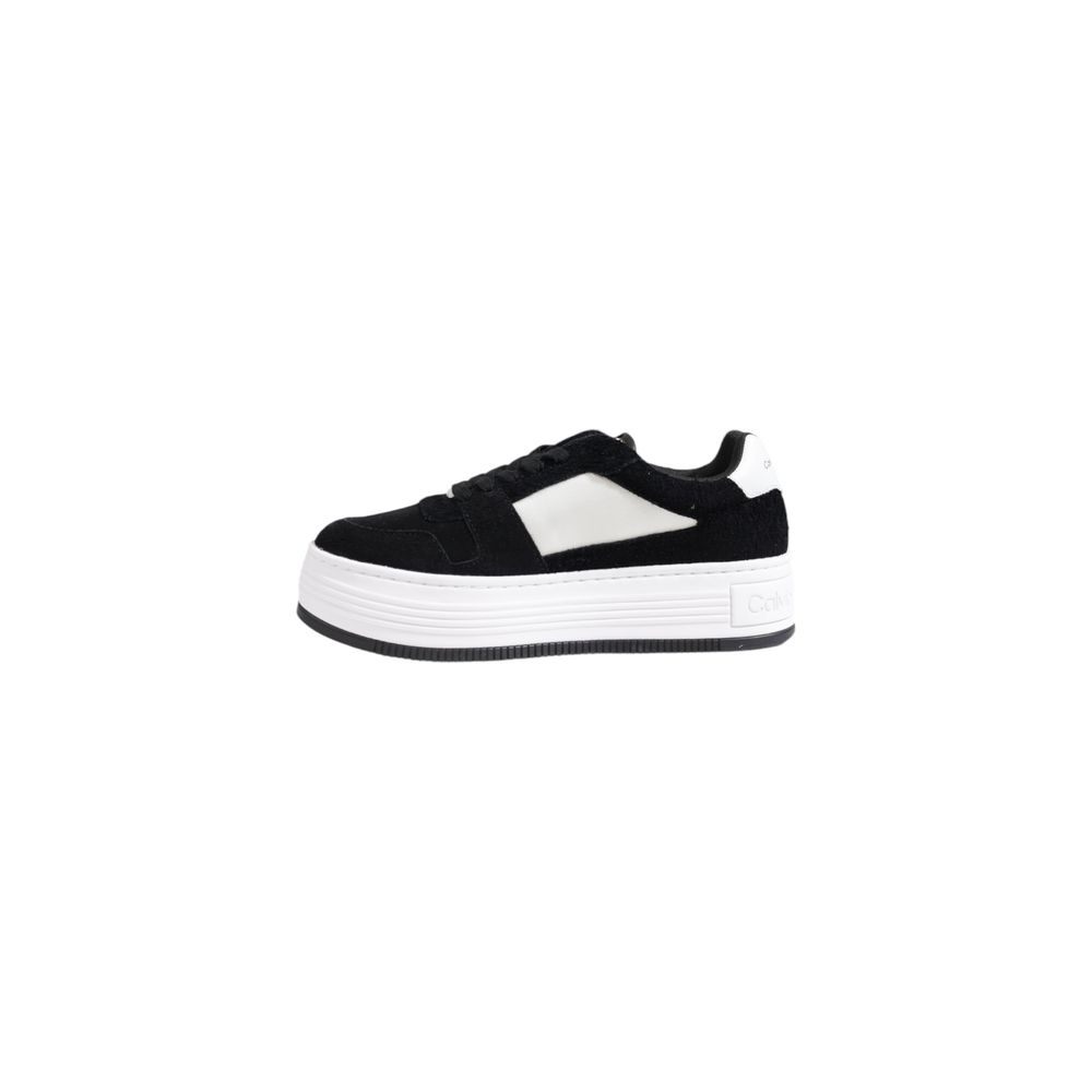 Calvin Klein Jeans Black Leather Platform Sneakers Calvin Klein Jeans