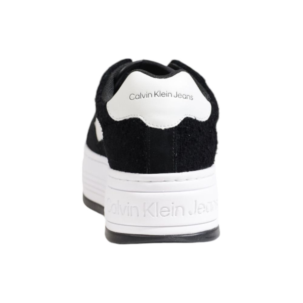 Calvin Klein Jeans Black Leather Platform Sneakers Calvin Klein Jeans