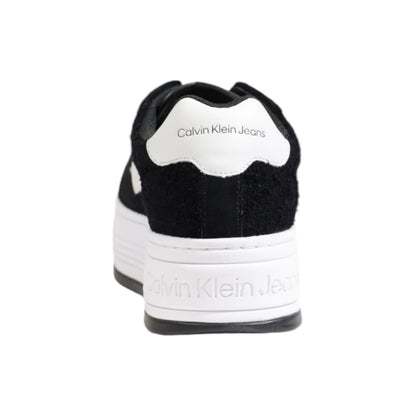 Calvin Klein Jeans Black Leather Platform Sneakers Calvin Klein Jeans