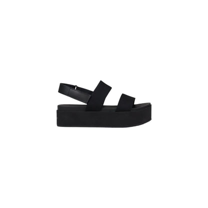 Calvin Klein Jeans Black Organic Cotton Platform Sandals Calvin Klein Jeans