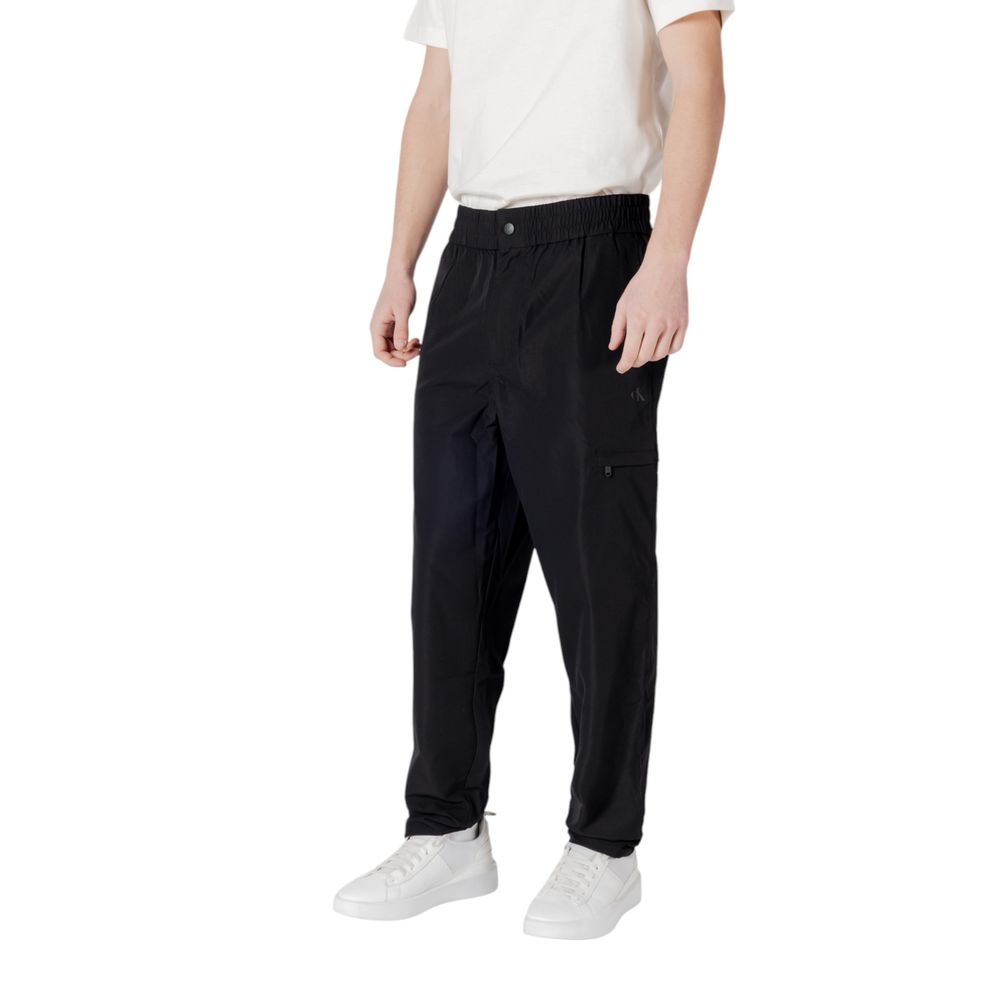 Calvin Klein Jeans Black Polyester Casual Pants Calvin Klein Jeans