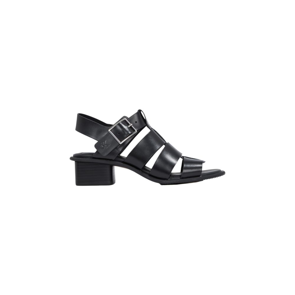 Calvin Klein Jeans Black Polyester Flat Sandals Calvin Klein Jeans