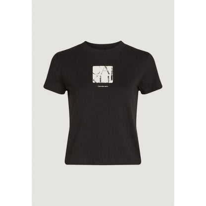 Calvin Klein Jeans Black Recycled Cotton T-Shirt Calvin Klein Jeans