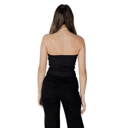 Calvin Klein Jeans Black Recycled Cotton Top Calvin Klein Jeans