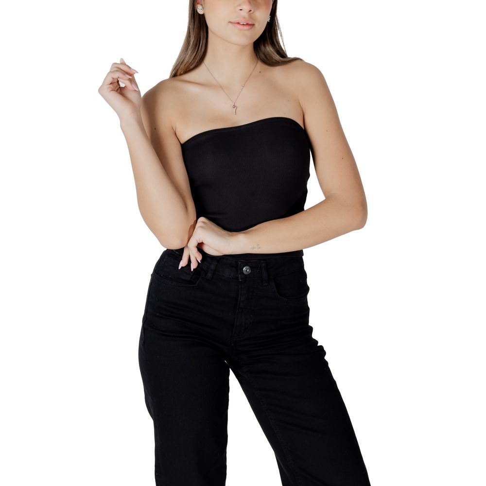 Calvin Klein Jeans Black Recycled Cotton Top Calvin Klein Jeans