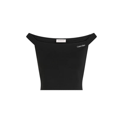 Calvin Klein Jeans Black Viscose Top Calvin Klein Jeans