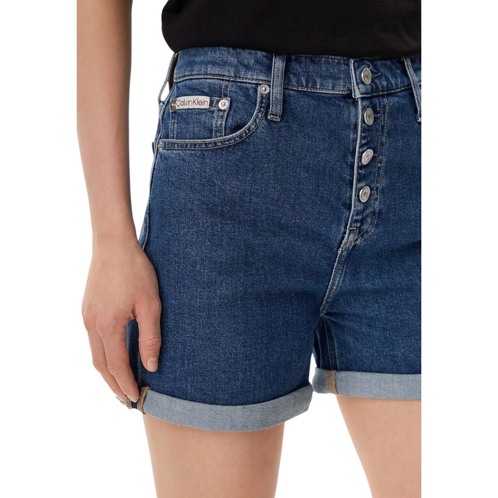 Calvin Klein Jeans Blue Cotton Shorts Calvin Klein Jeans
