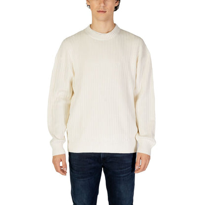 Calvin Klein Jeans Cream Cotton Sweatshirt Calvin Klein Jeans