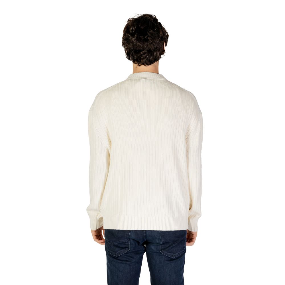 Calvin Klein Jeans Cream Cotton Sweatshirt Calvin Klein Jeans