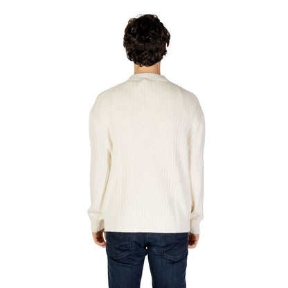 Calvin Klein Jeans Cream Cotton Sweatshirt Calvin Klein Jeans