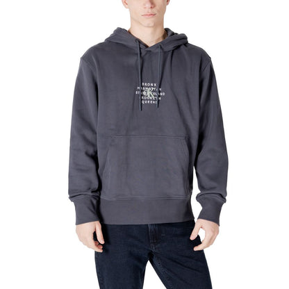 Calvin Klein Jeans Gray Cotton Hoodie Calvin Klein Jeans