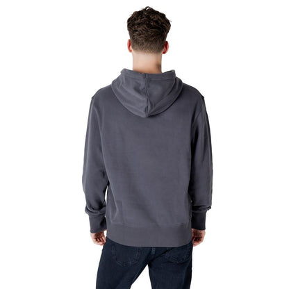 Calvin Klein Jeans Gray Cotton Hoodie Calvin Klein Jeans