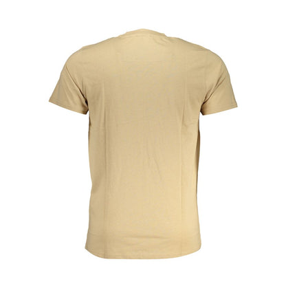Cavalli Class Beige Cotton Men's T-Shirt