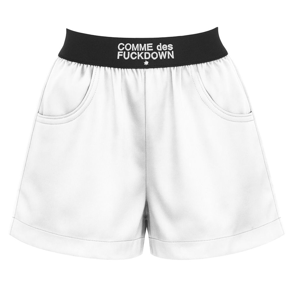 Comme Des Fuckdown White Modal Short