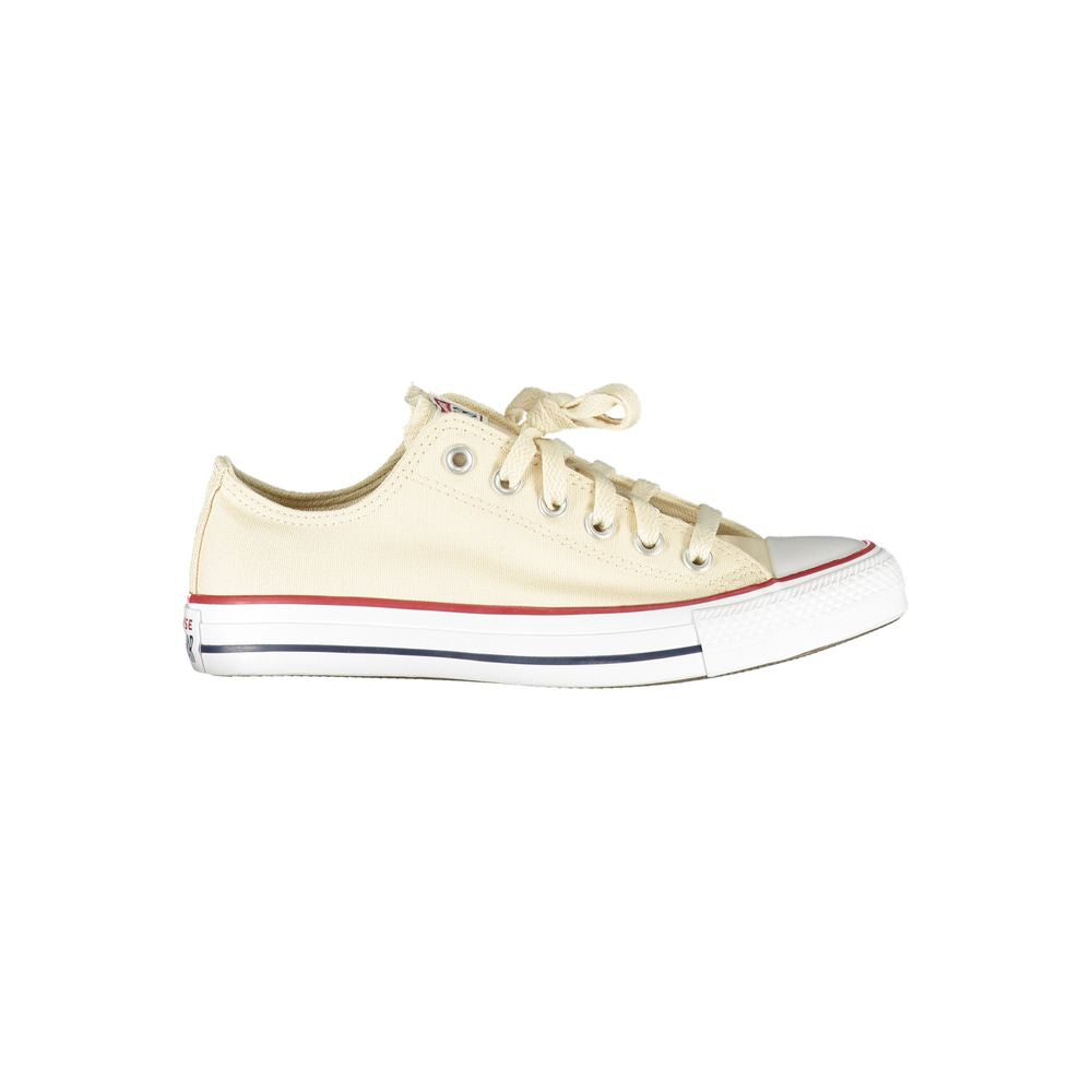 Converse Beige Cotton Women Sneaker showcasing trendy beige tones and iconic design for stylish comfort.