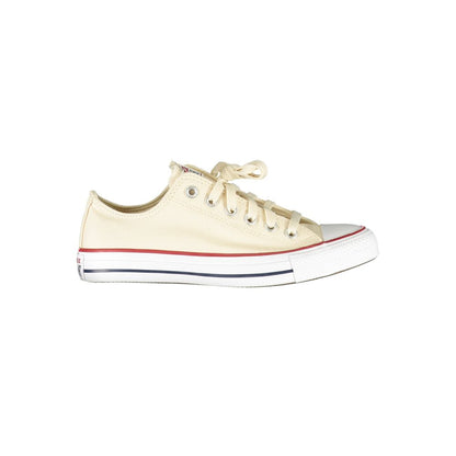 Converse Beige Cotton Women Sneaker showcasing trendy beige tones and iconic design for stylish comfort.