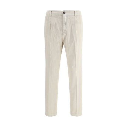 Cruna White Cotton Casual Pants