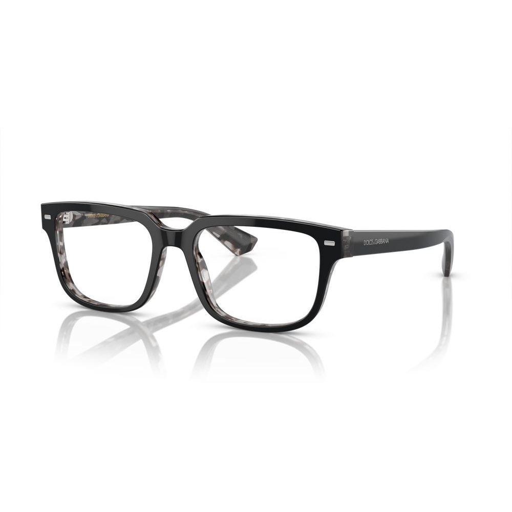 DOLCE & GABBANA MOD. DG 3380 acetate eyeglasses for gents, featuring a sleek design and classic black frames.