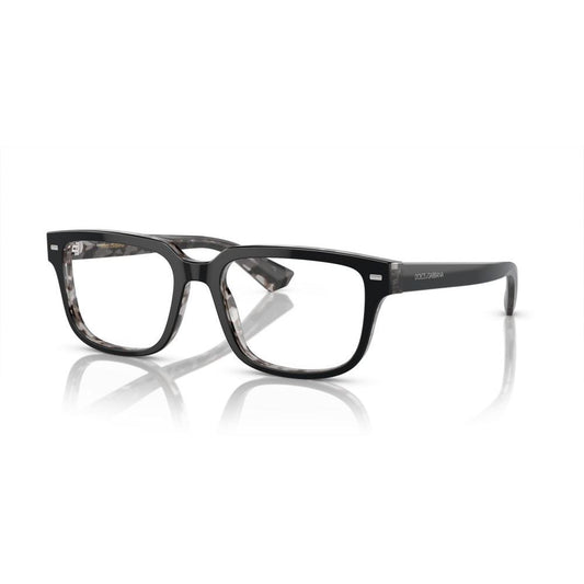DOLCE & GABBANA MOD. DG 3380 acetate eyeglasses for gents, featuring a sleek design and classic black frames.