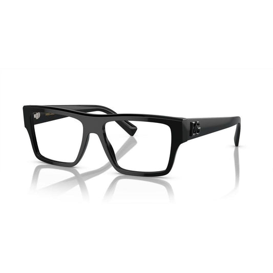 DOLCE & GABBANA MOD. DG 3382 acetate gent glasses in black, showcasing elegant and modern design for stylish gentlemen.