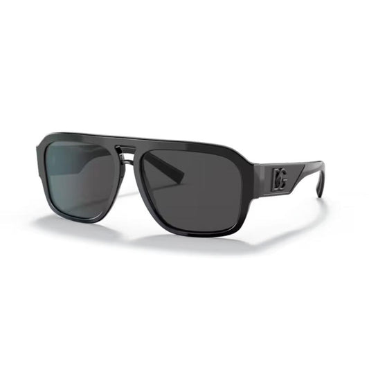 DOLCE & GABBANA MOD. DG 4403 acetate sunglasses for gents, featuring stylish black frames.