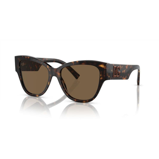 DOLCE & GABBANA MOD. DG 4449 acetate sunglasses for ladies with tortoise shell frame and brown lenses.
