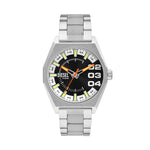 DIESEL Mod. SCRAPER wristwatch, 43mm case, gent's style, in official packaging with metal strap