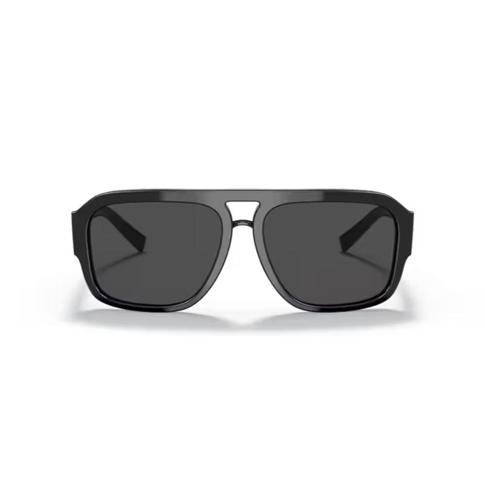 DOLCE & GABBANA MOD. DG 4403 sunglasses for gent in black acetate material, front view.