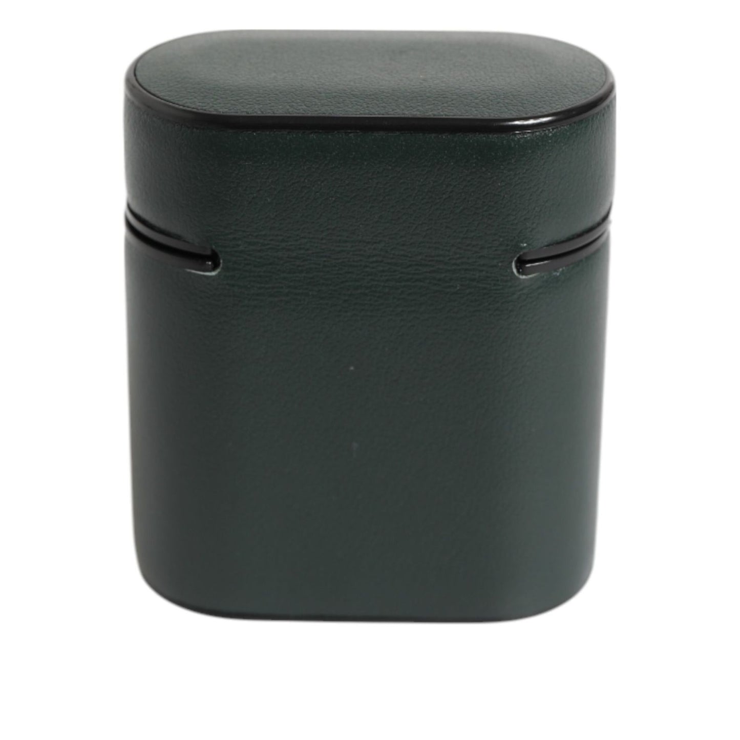 Dolce & Gabbana Army Green Calfskin Leather Logo Flip Holder Airpods Case