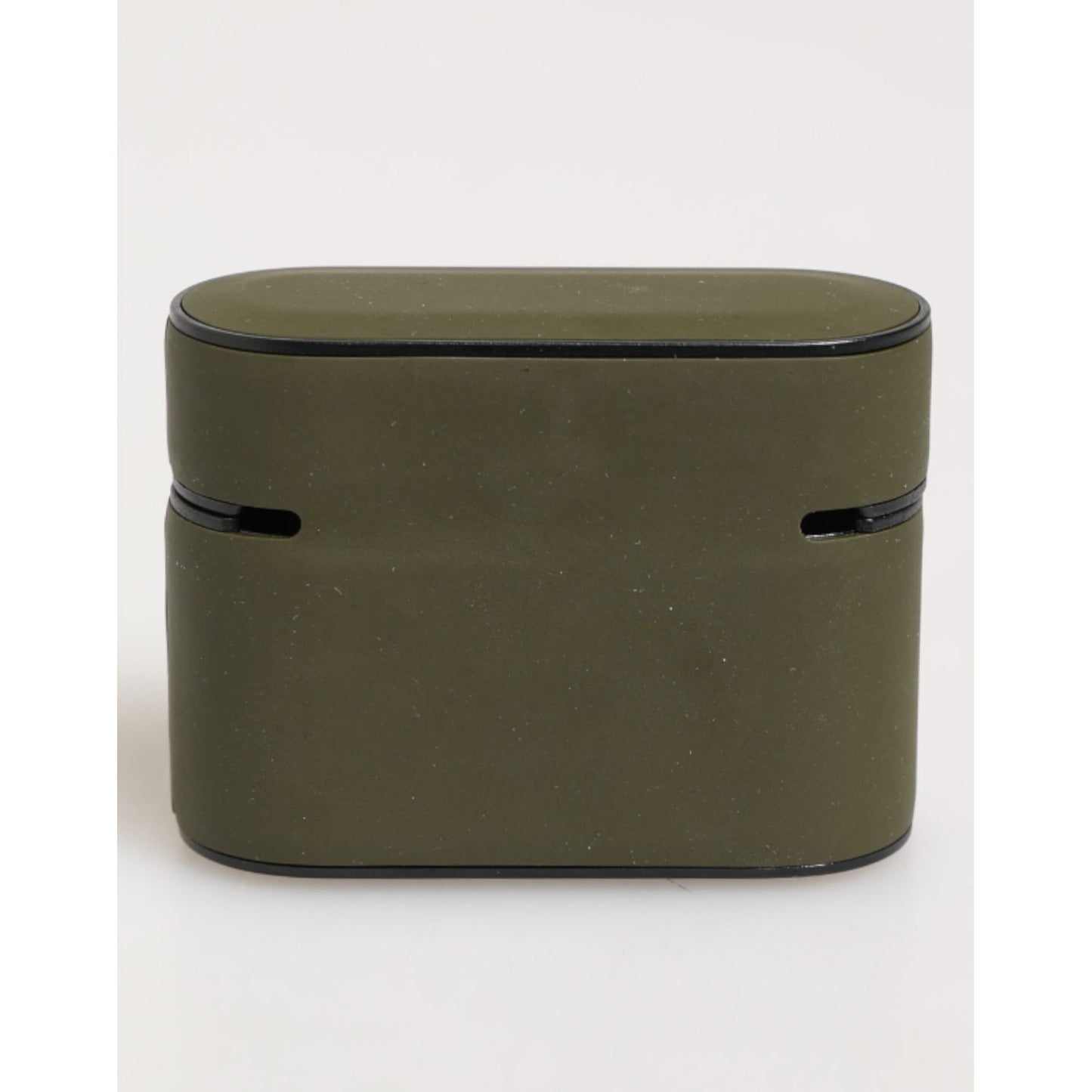 Dolce & Gabbana Army Green Rubber Logo Embossed Accessory Airpods Case