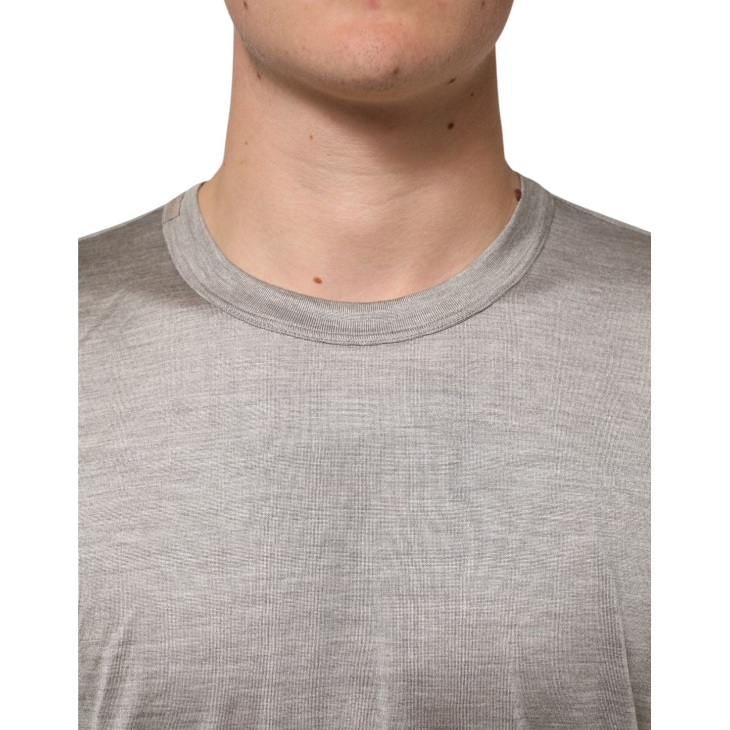 Dolce & Gabbana Beige Hazelnut Cotton Shortsleeve Shirt T-shirt