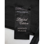 Dolce & Gabbana Black Cotton Sleeveless Tank Top DG Logo Men T-shirt with handmade label and limited edition tag