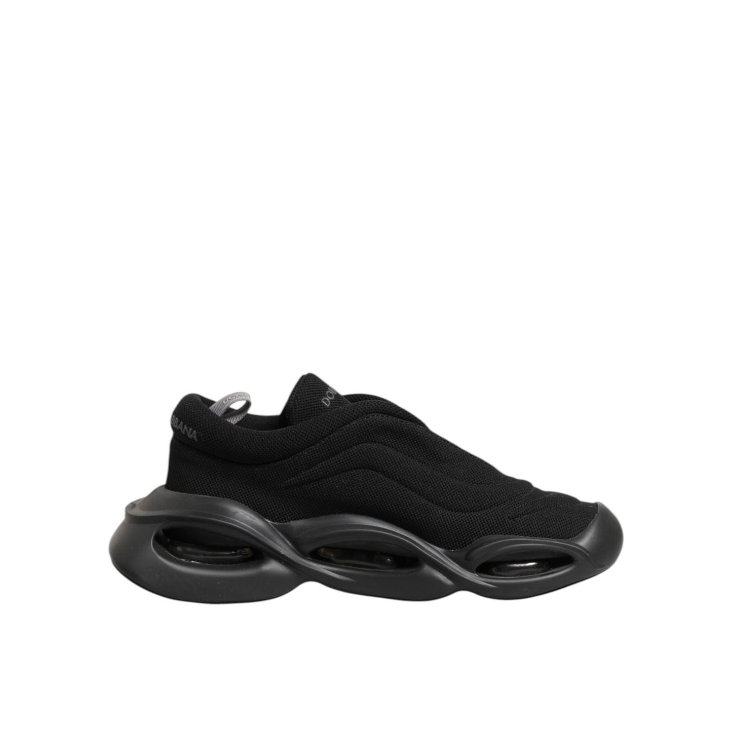 Dolce & Gabbana Black Lace Up Wave Low Top Men Sneaker Shoes