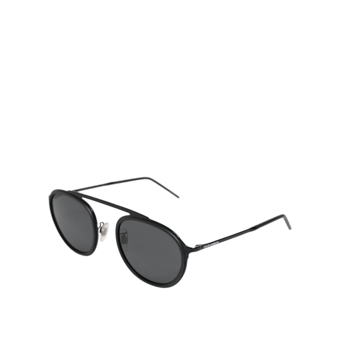 Dolce & Gabbana Black Metal Frame Round DG2276 Eyewear Shades Sunglasses