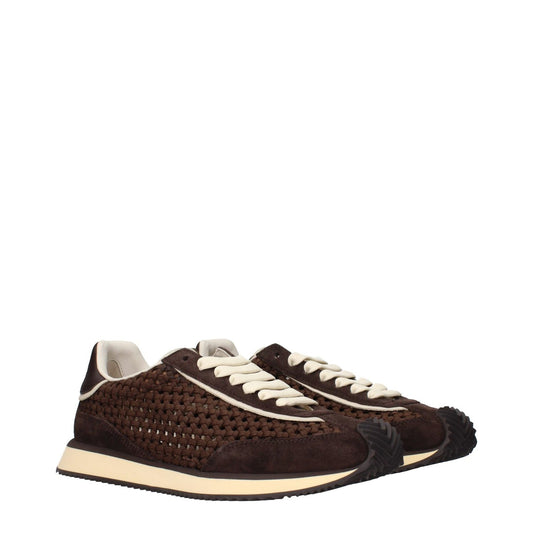 Dolce & Gabbana Brown Fabric Low Tops sneakers with front and back logo, MPN CS2298A6D458C895, style code F84610.