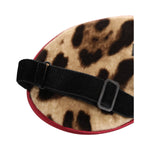 Dolce & Gabbana Brown Leopard Print Silk Women Accessory Sleep Eye Mask with adjustable strap