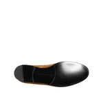 Sole view of Dolce & Gabbana Brown Suede Slip On Men Loafers Formal Shoes showing elegant design and craftsmanship.