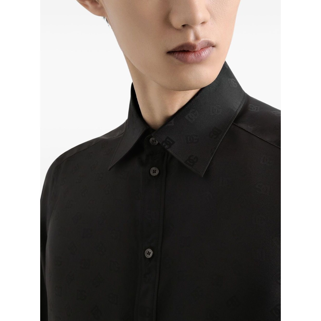 Dolce & Gabbana DG logo martini jacquard shirt Shirts