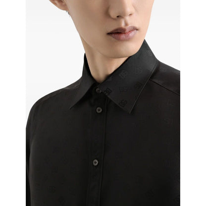 Dolce & Gabbana DG logo martini jacquard shirt Shirts