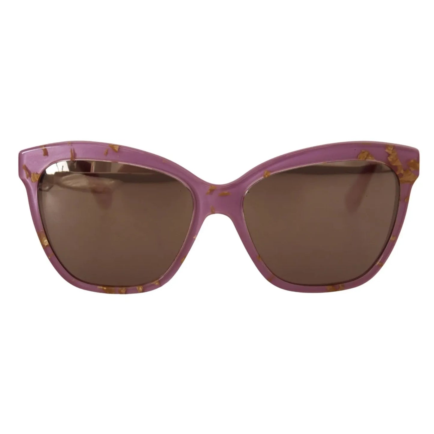Dolce & Gabbana DG4251 Pink Gold Full Rim Rectangle Frame Shades for women with violet pink acetate frame and gold lenses, UV protection
