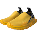 Dolce & Gabbana Yellow Sorrento Slip On Sneakers Women Shoes LA11121-35.5