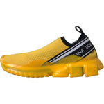 Dolce & Gabbana Yellow Sorrento Slip On Sneakers Women Shoes LA11121-35.5