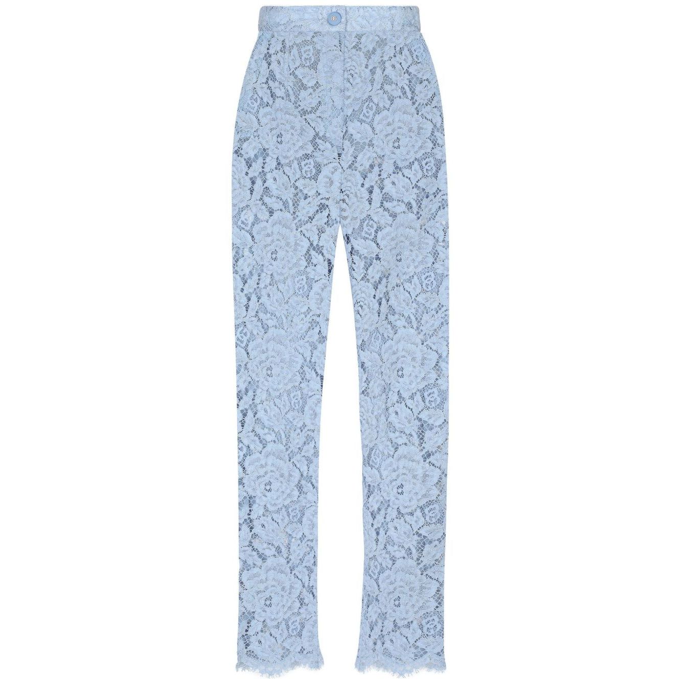 Dolce & Gabbana Embroidered Lace Trousers