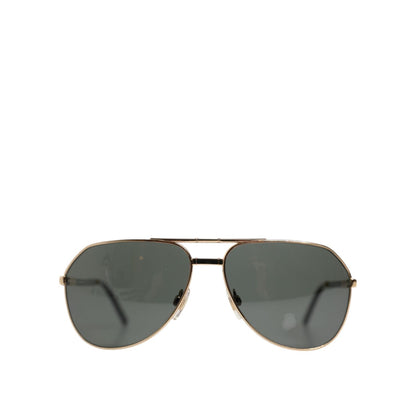 Dolce & Gabbana Gold DG2106K Pilot Frame Tinted Lens Polarized Sunglasses