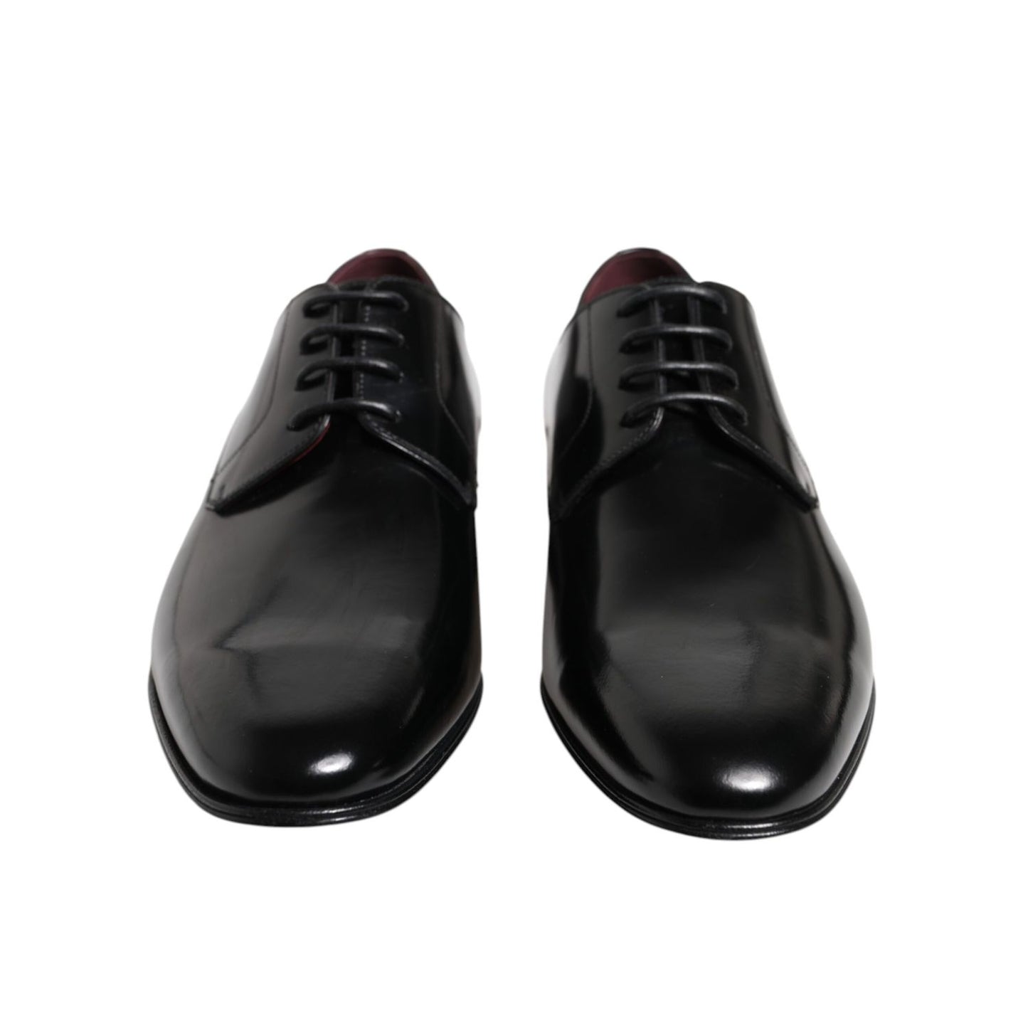Dolce & Gabbana Men Dress Black Calfskin Leather Derby Shoes
