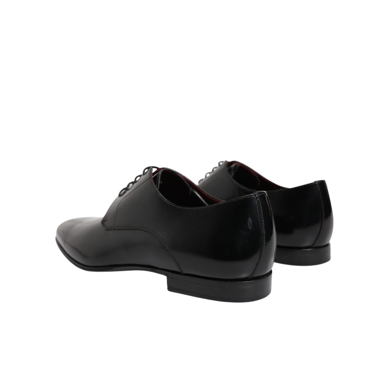 Dolce & Gabbana Men Dress Black Calfskin Leather Derby Shoes